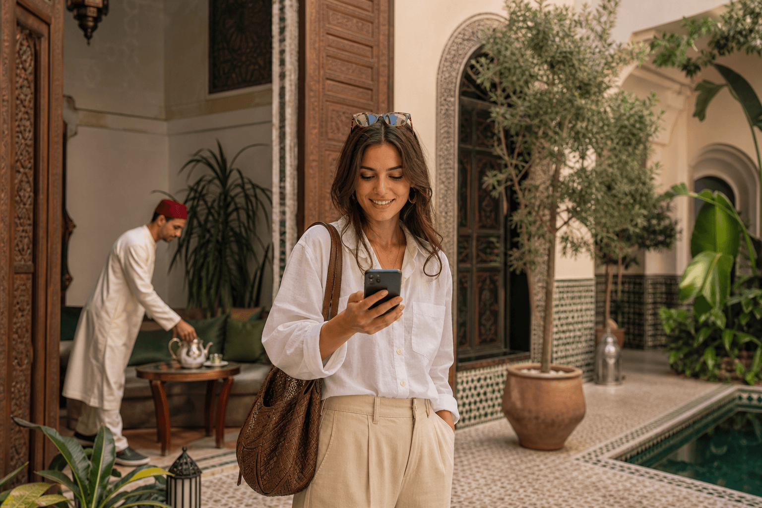 محادثة ضيف على واتساب يتولاها ضيفينا
