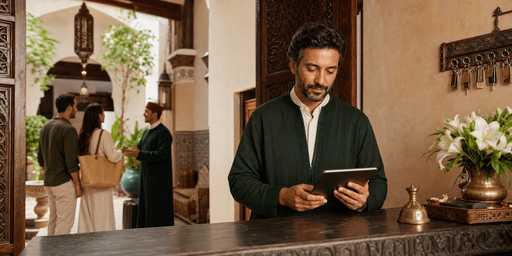مالك رياض يدير إقامته بهدوء